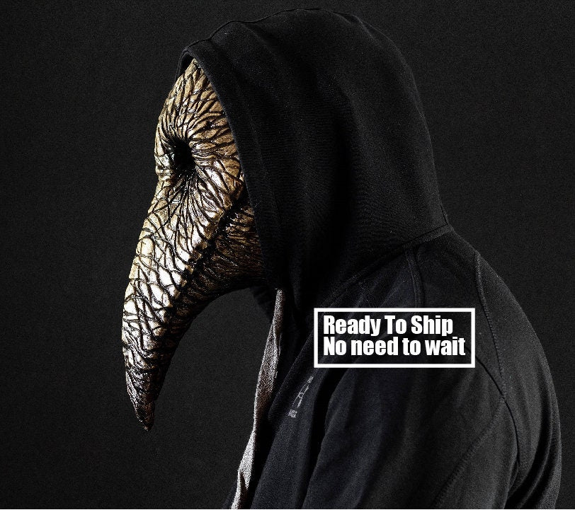 Plague Doctor mask, bone shape for Halloween