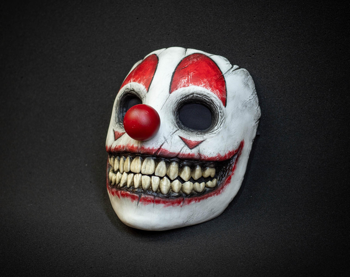 Red Сlown mask for gift, Halloween, cosplay or party