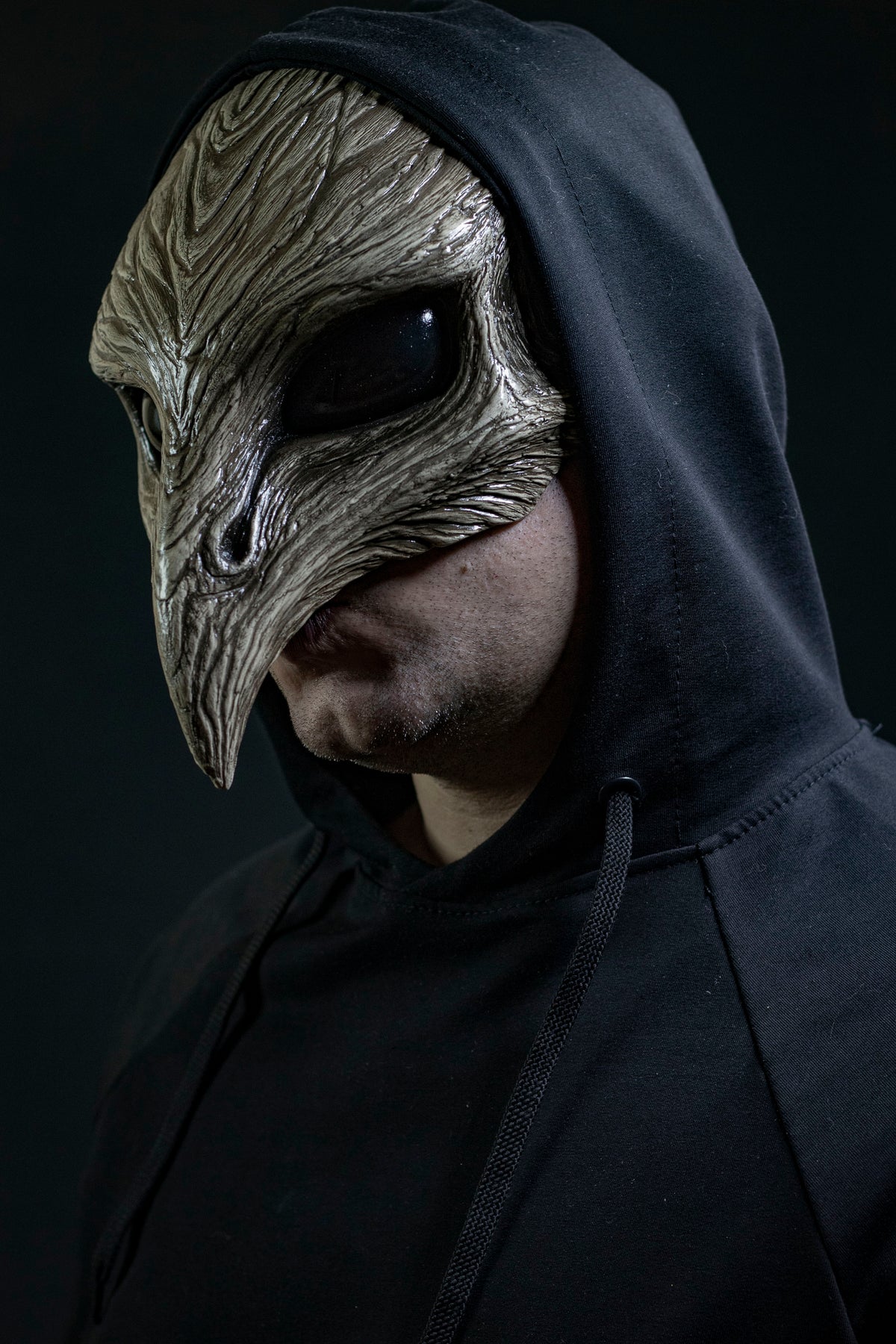 Plague Bird mask halfmask white bone shape