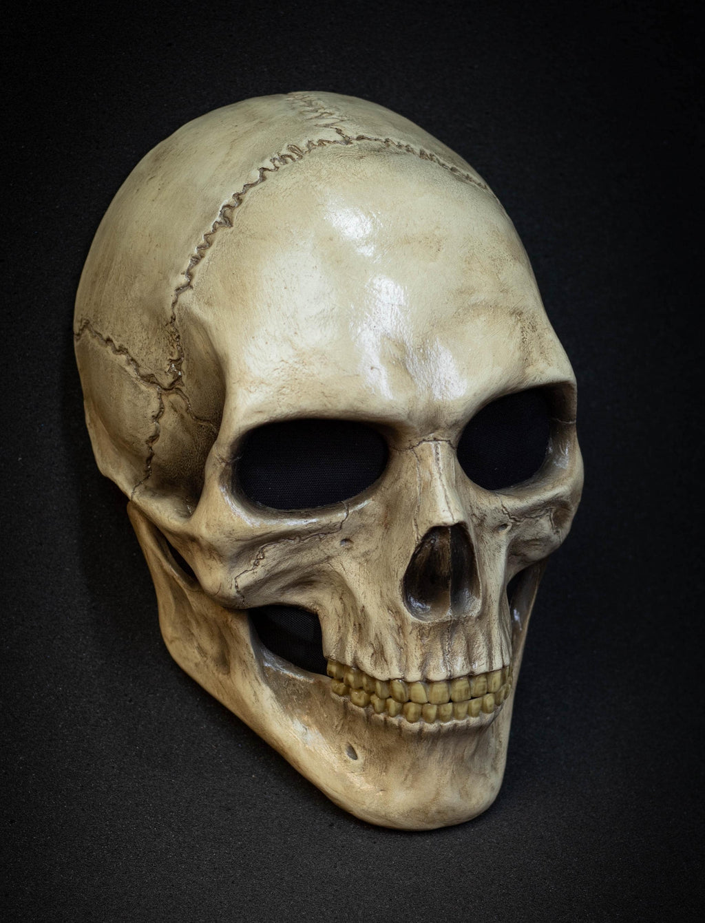 Human Skull Mask full face with realistic teeth and bone shape