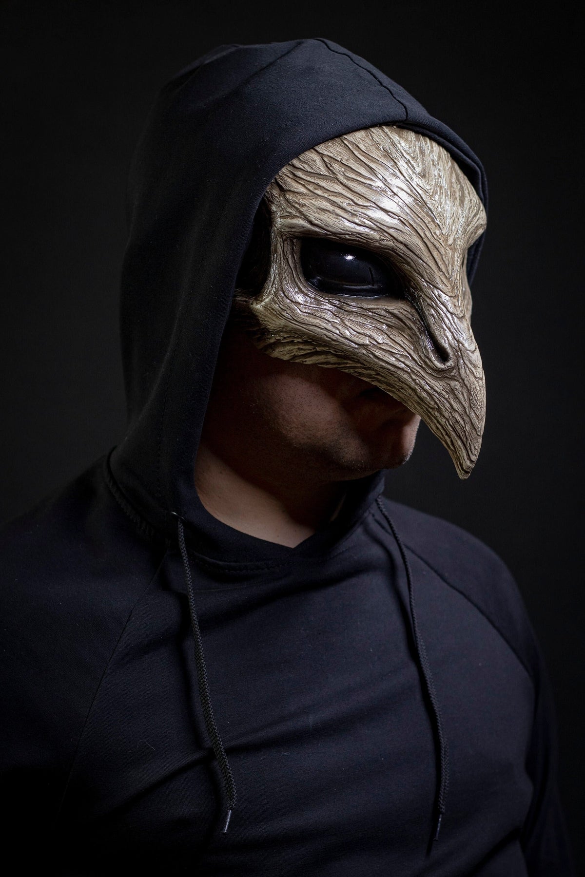 Plague Bird mask halfmask white bone shape