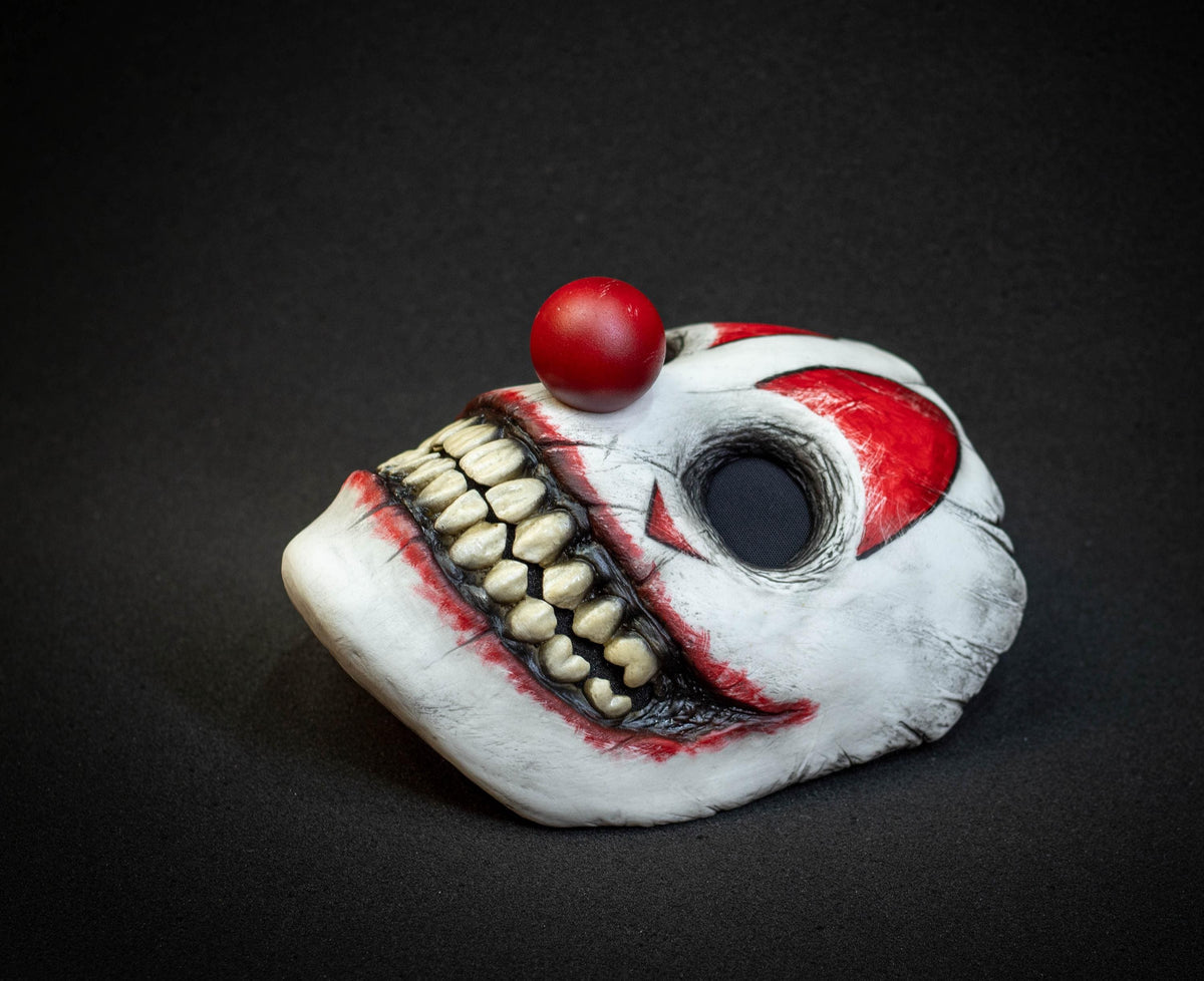 Red Сlown mask for gift, Halloween, cosplay or party