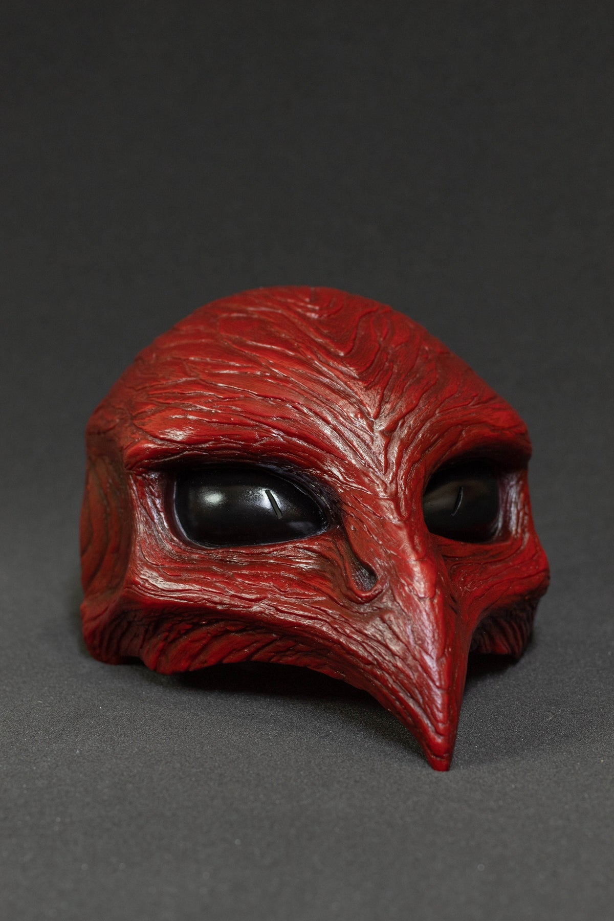 Bird mask halfmask red shape