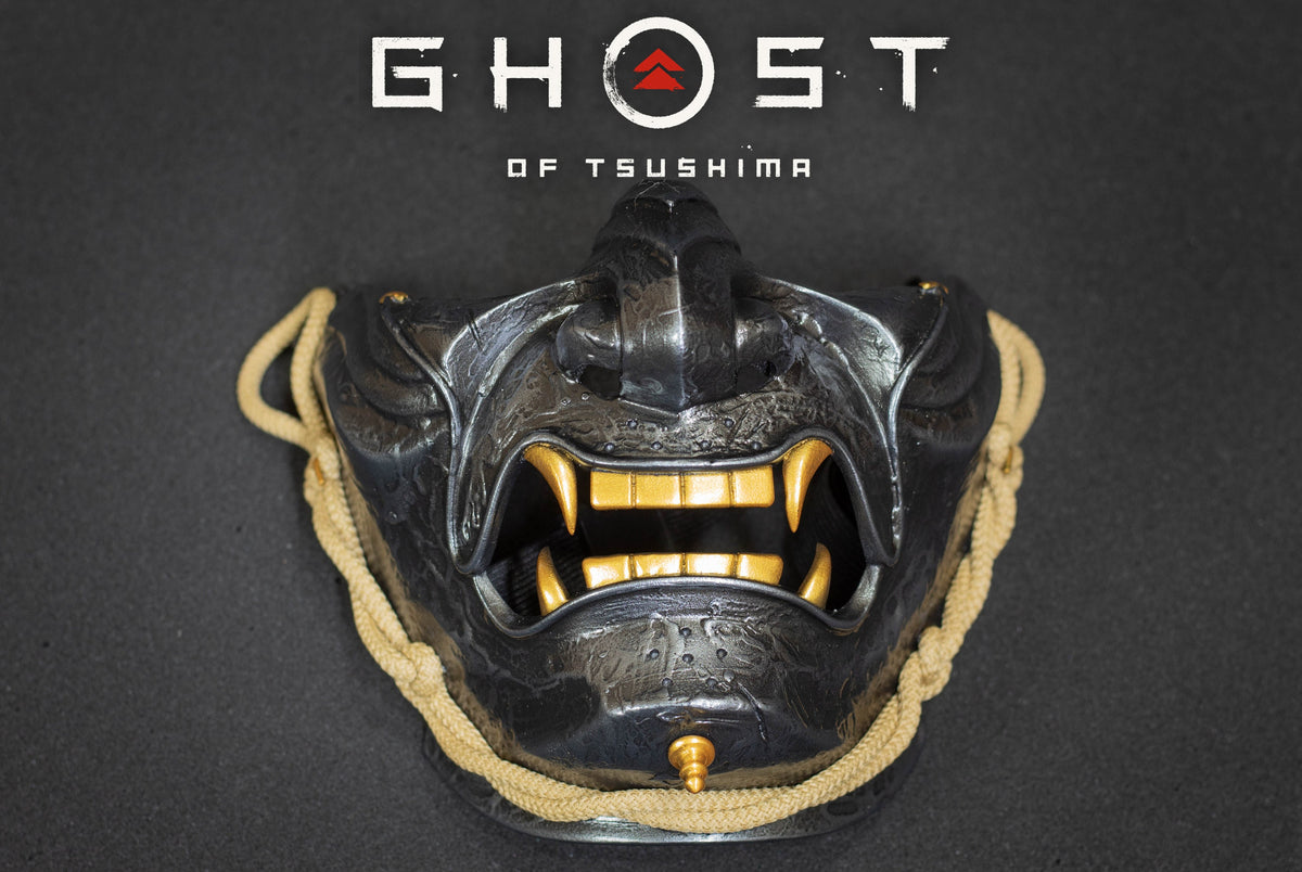 Ghost of Tsushima mask . Menpo Demon Mask