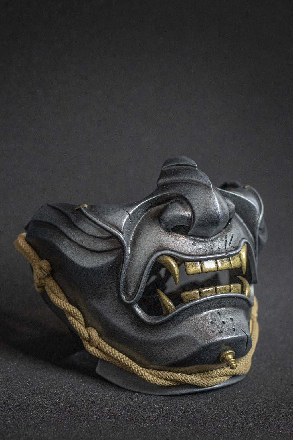 The ghost of Tsushima's mask  clean silver shape.