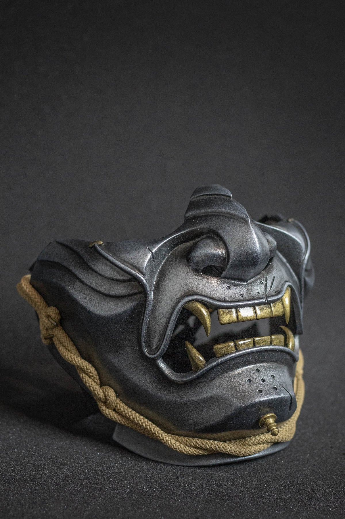 The ghost of Tsushima's mask  clean silver shape.