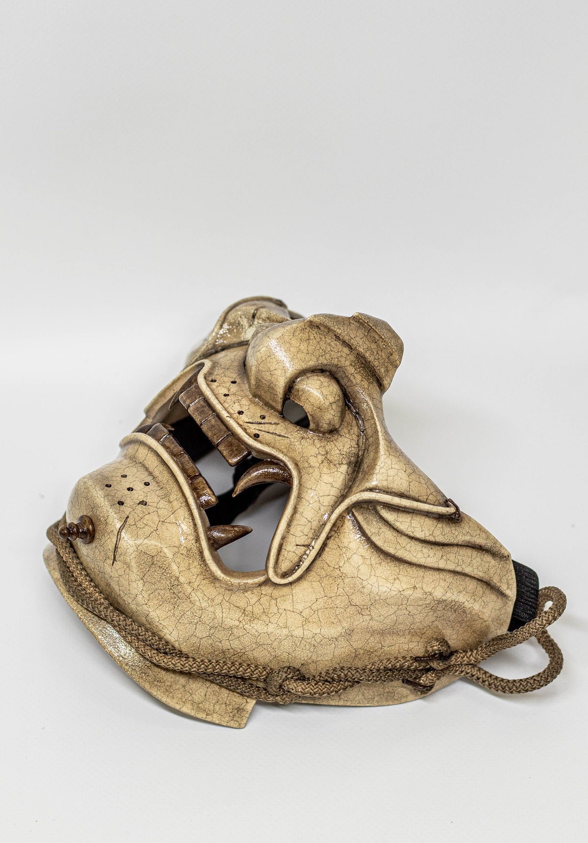 Ghost of Tsushima mask Crackle shape. Demon Menpo mask