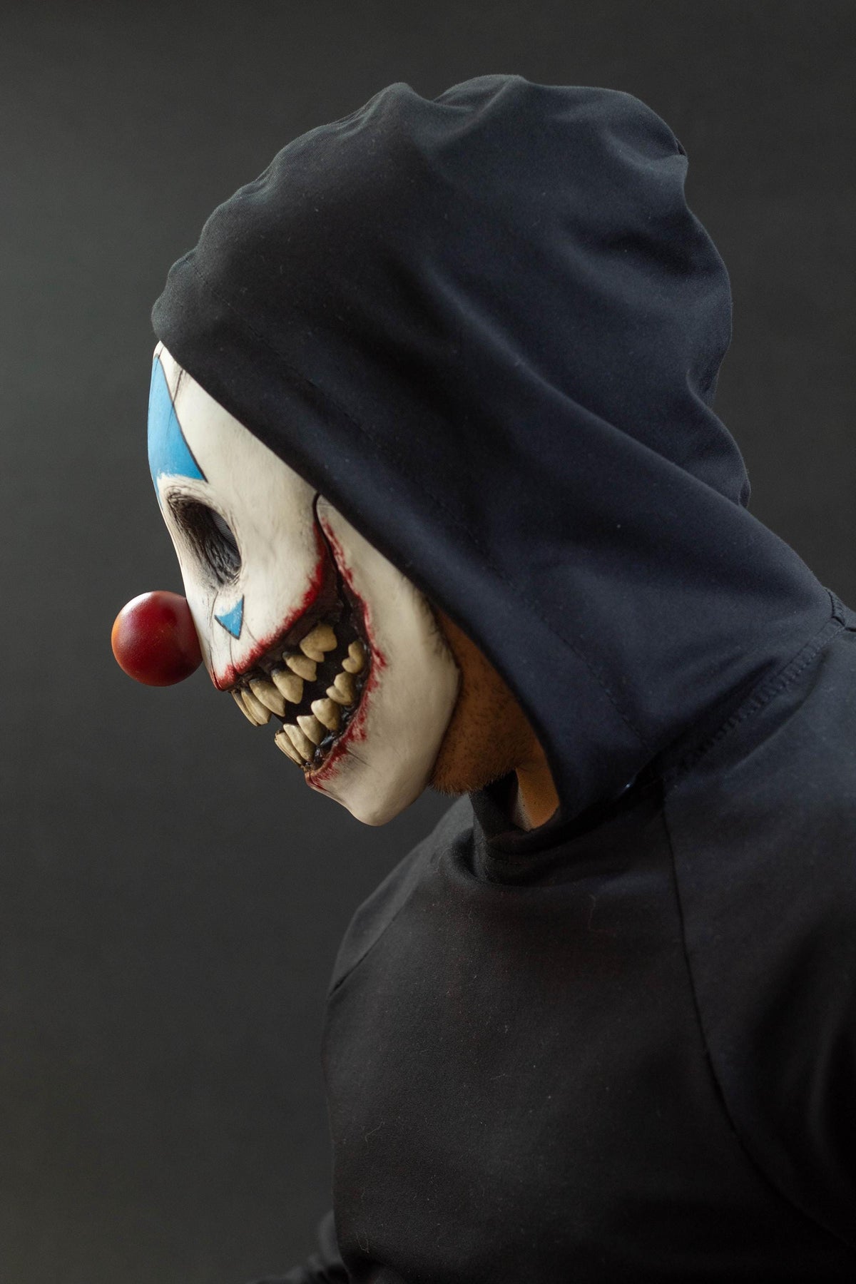 Smile clown mask with movable jaw for gift, Halloween, cosplay or party
