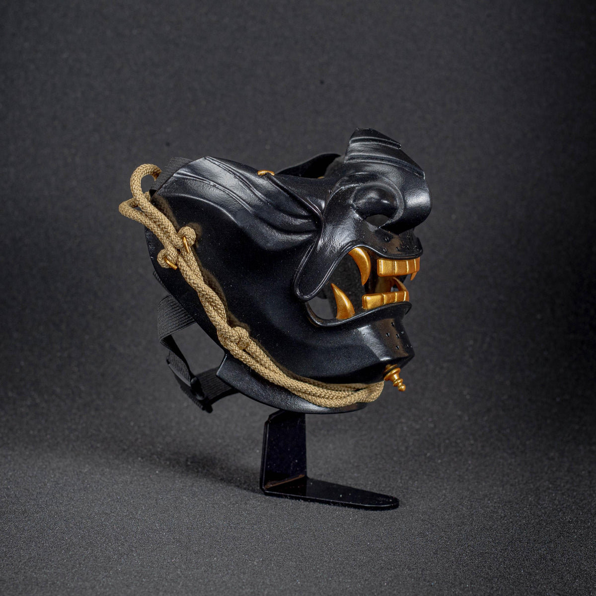 Ghost of Tsushima mask dark shape. Menpo Demon Mask