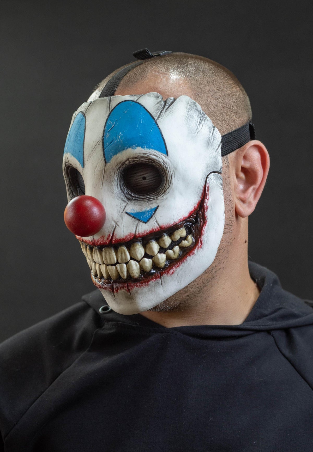 Smile clown mask with movable jaw for gift, Halloween, cosplay or party