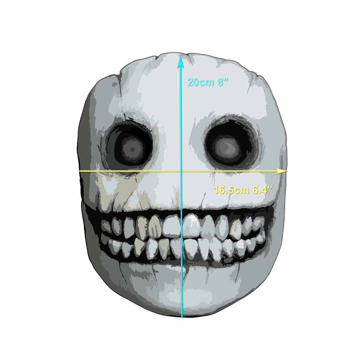 Smile mask with blood splatters for helloween or cosplay also great gift