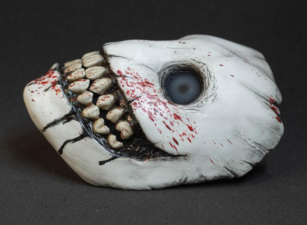 Smile mask with blood splatters for helloween or cosplay also great gift