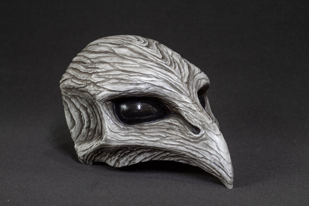 Plague Bird mask halfmask white bone shape