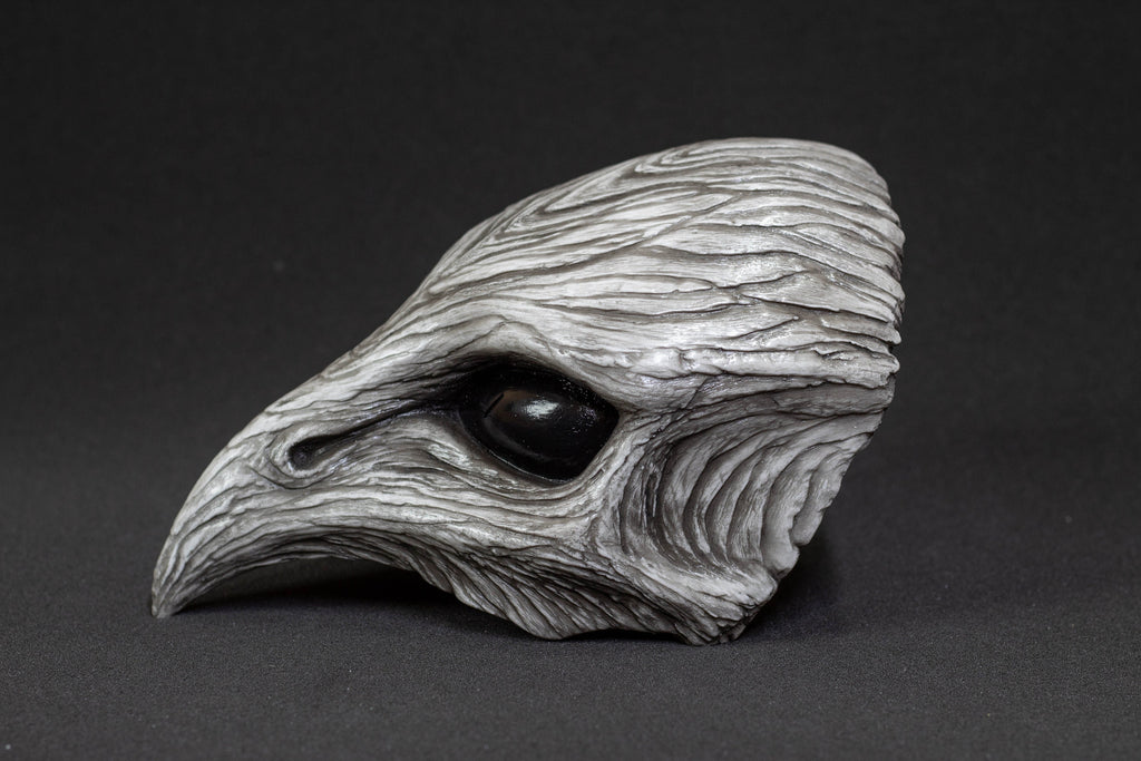 Plague Bird mask halfmask white bone shape