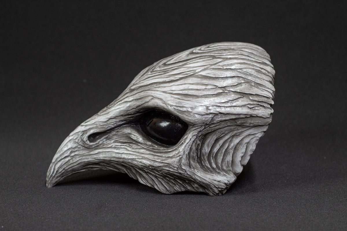 Plague Bird mask halfmask white bone shape