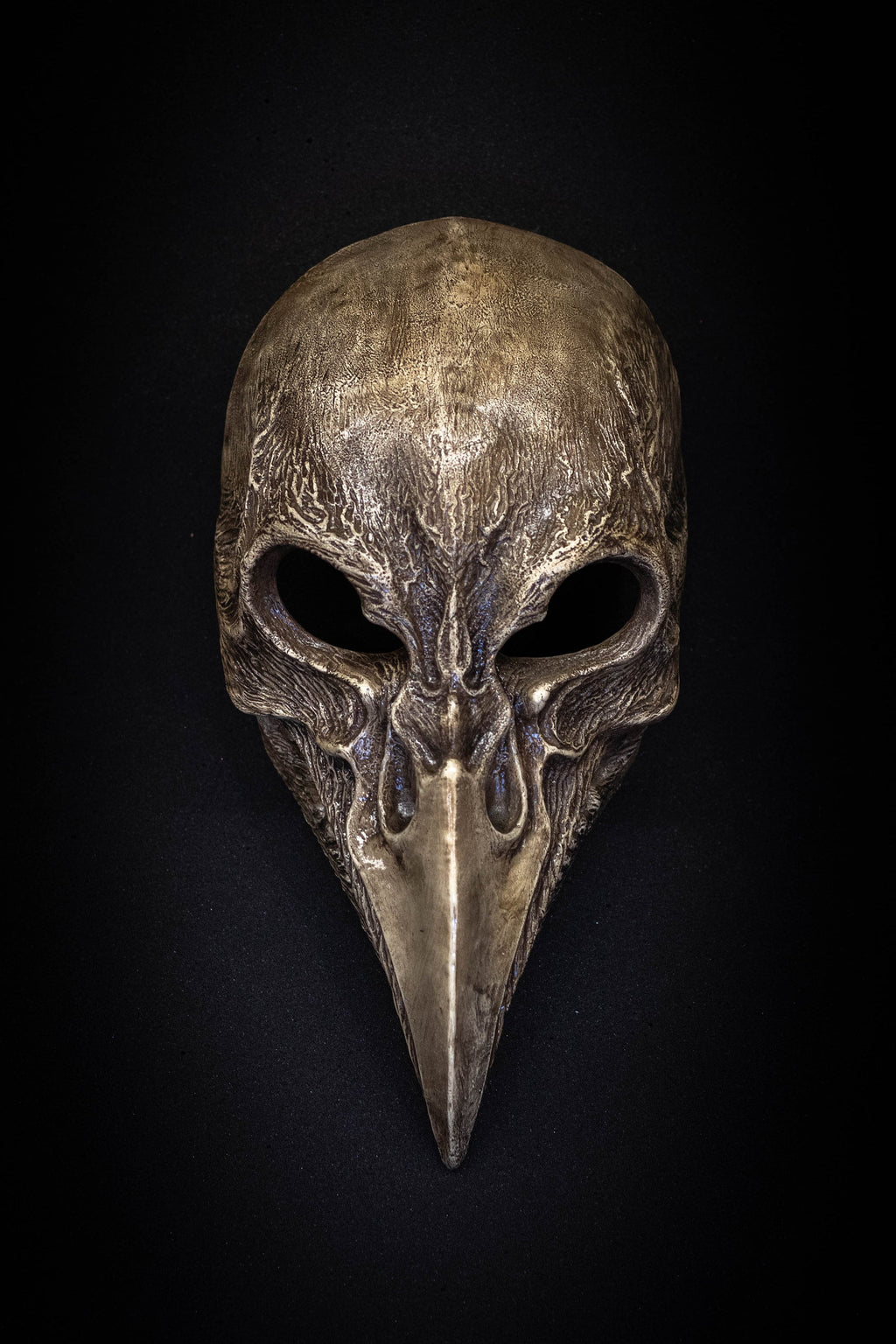 Plague Doctor mask Bird skull  bone shape with a movable jaw