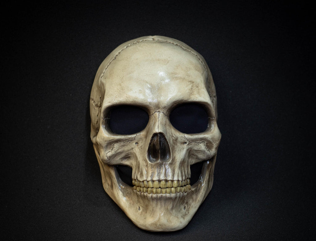 Human Skull Mask full face with realistic teeth and bone shape