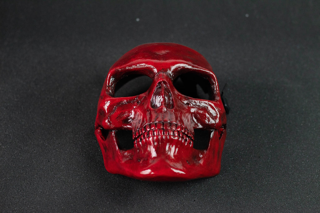 Handmade Skull Mask: Movable Jaw, Adjustable Fit