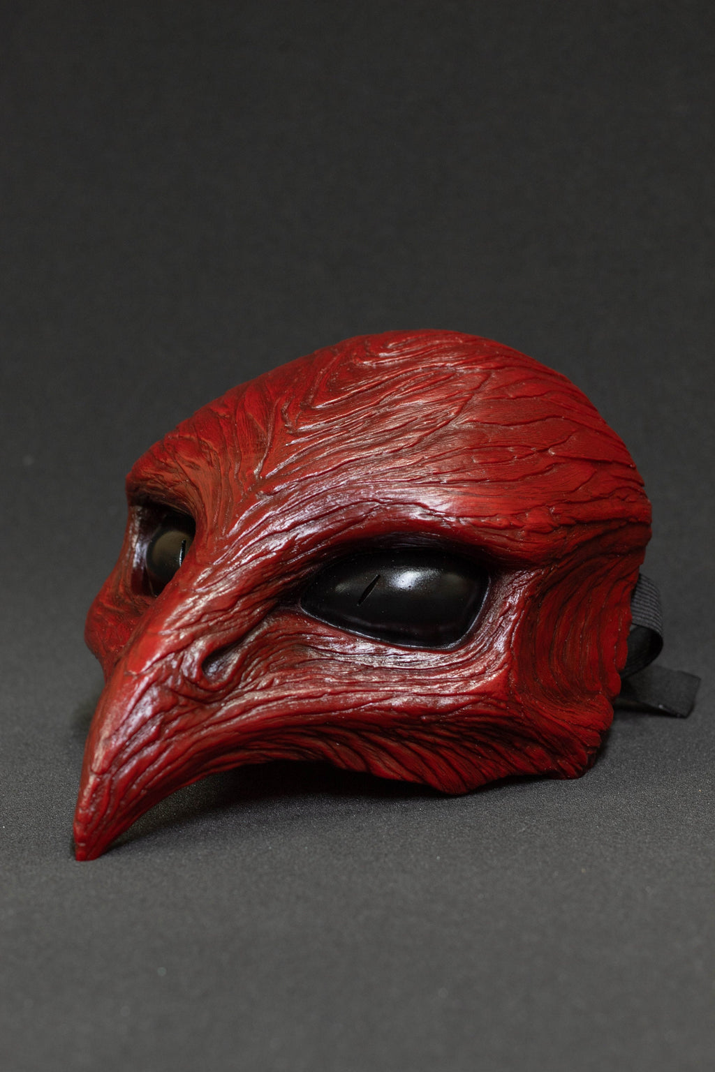 Bird mask halfmask red shape
