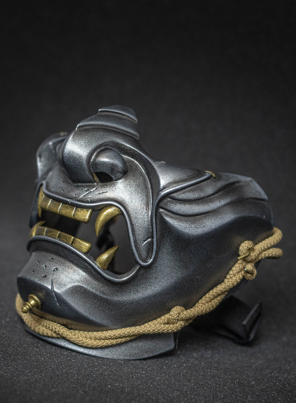 The ghost of Tsushima's mask  clean silver shape.