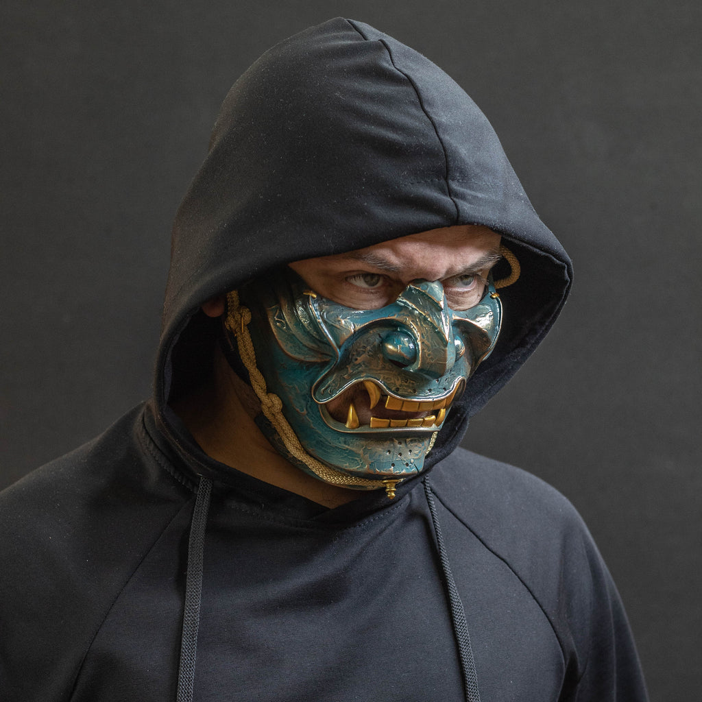 Ghost of Tsushima Samurai mask Bronze finish.