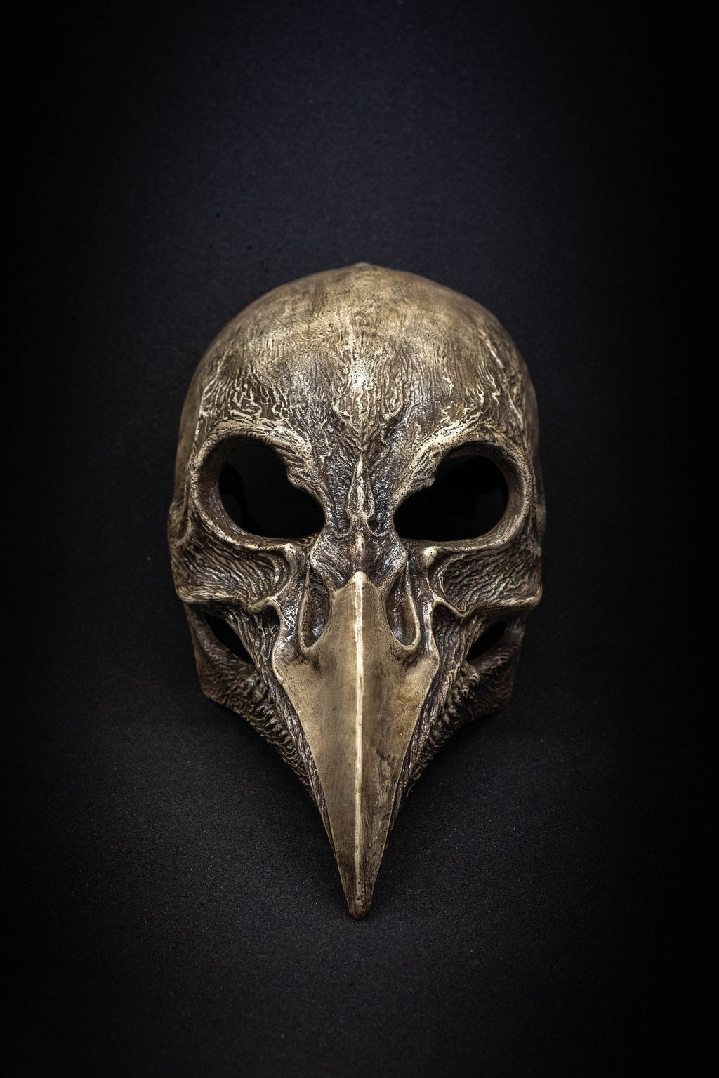 Plague Doctor mask Bird skull  bone shape with a movable jaw