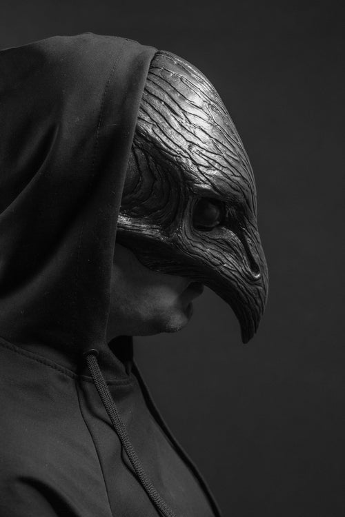 Bird mask halfmask metal shape