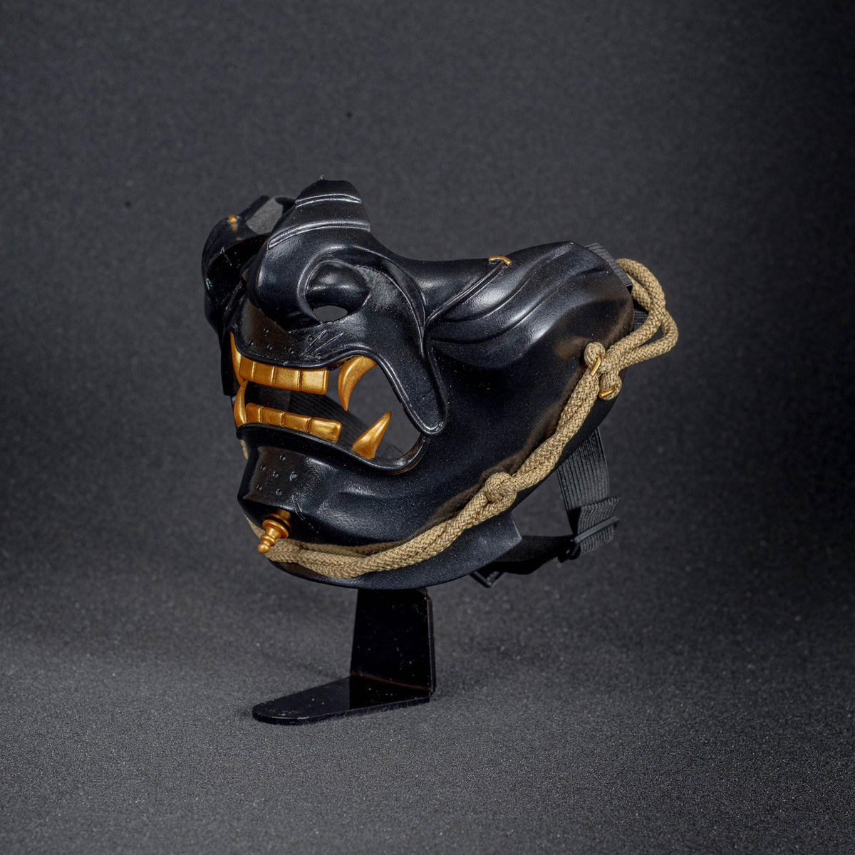 Ghost of Tsushima mask dark shape. Menpo Demon Mask