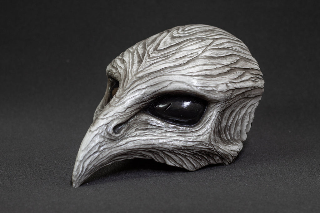 Plague Bird mask halfmask white bone shape
