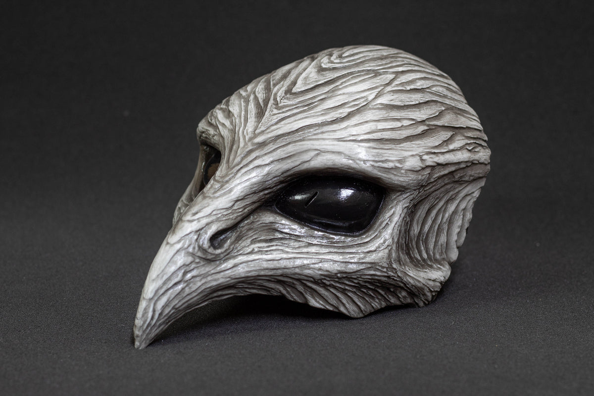Plague Bird mask halfmask white bone shape