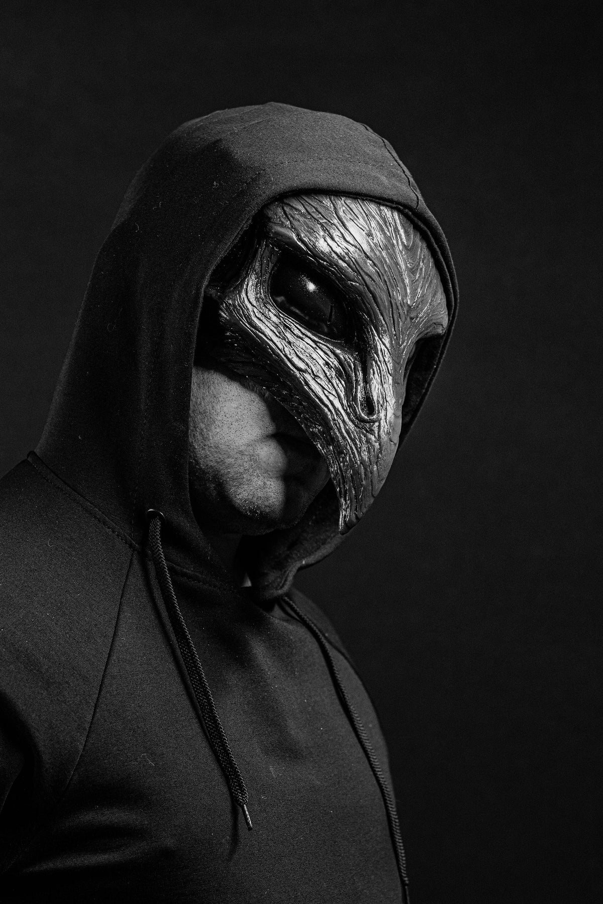 Bird mask halfmask red shape