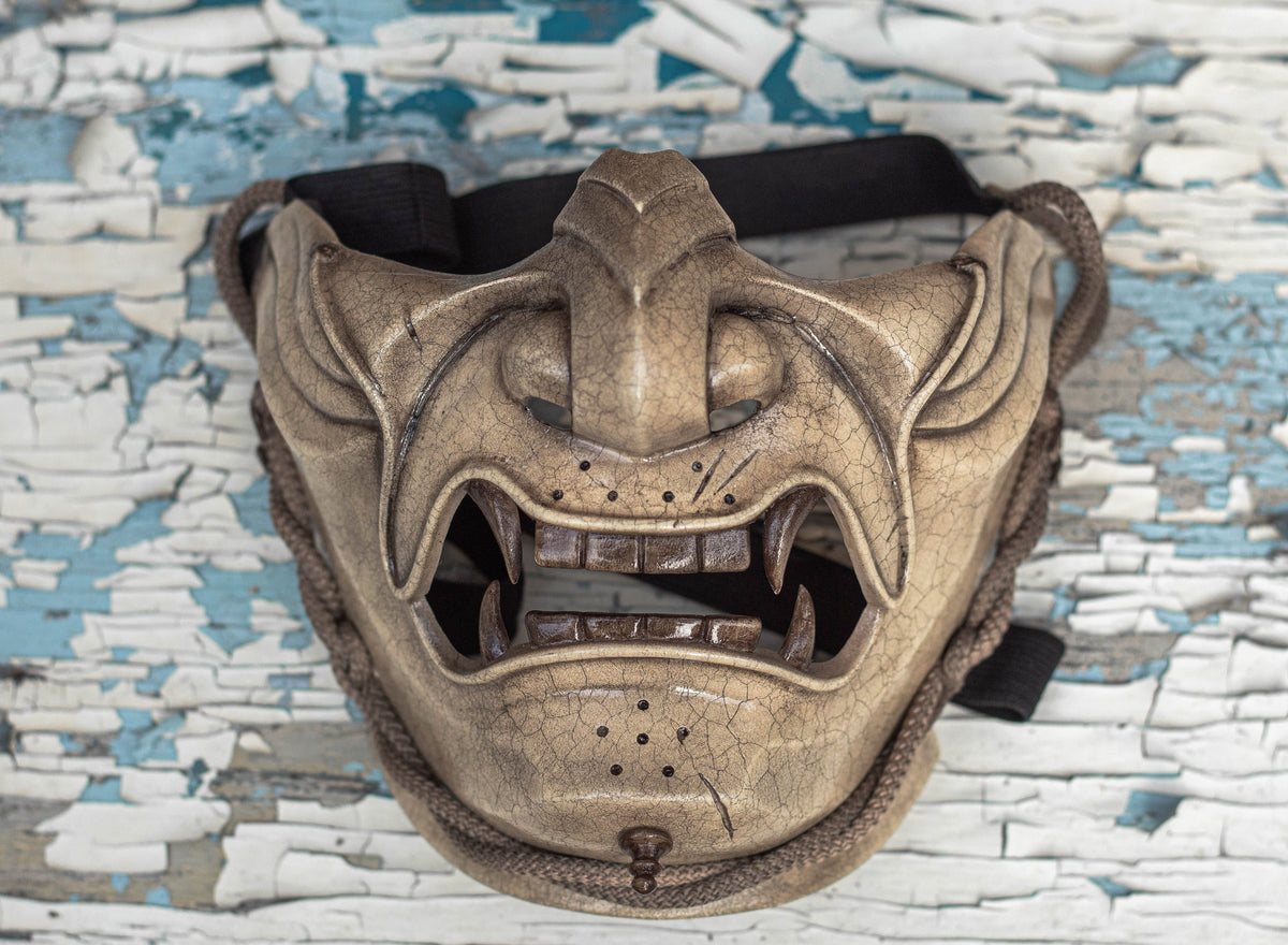 Ghost of Tsushima mask Crackle shape. Demon Menpo mask