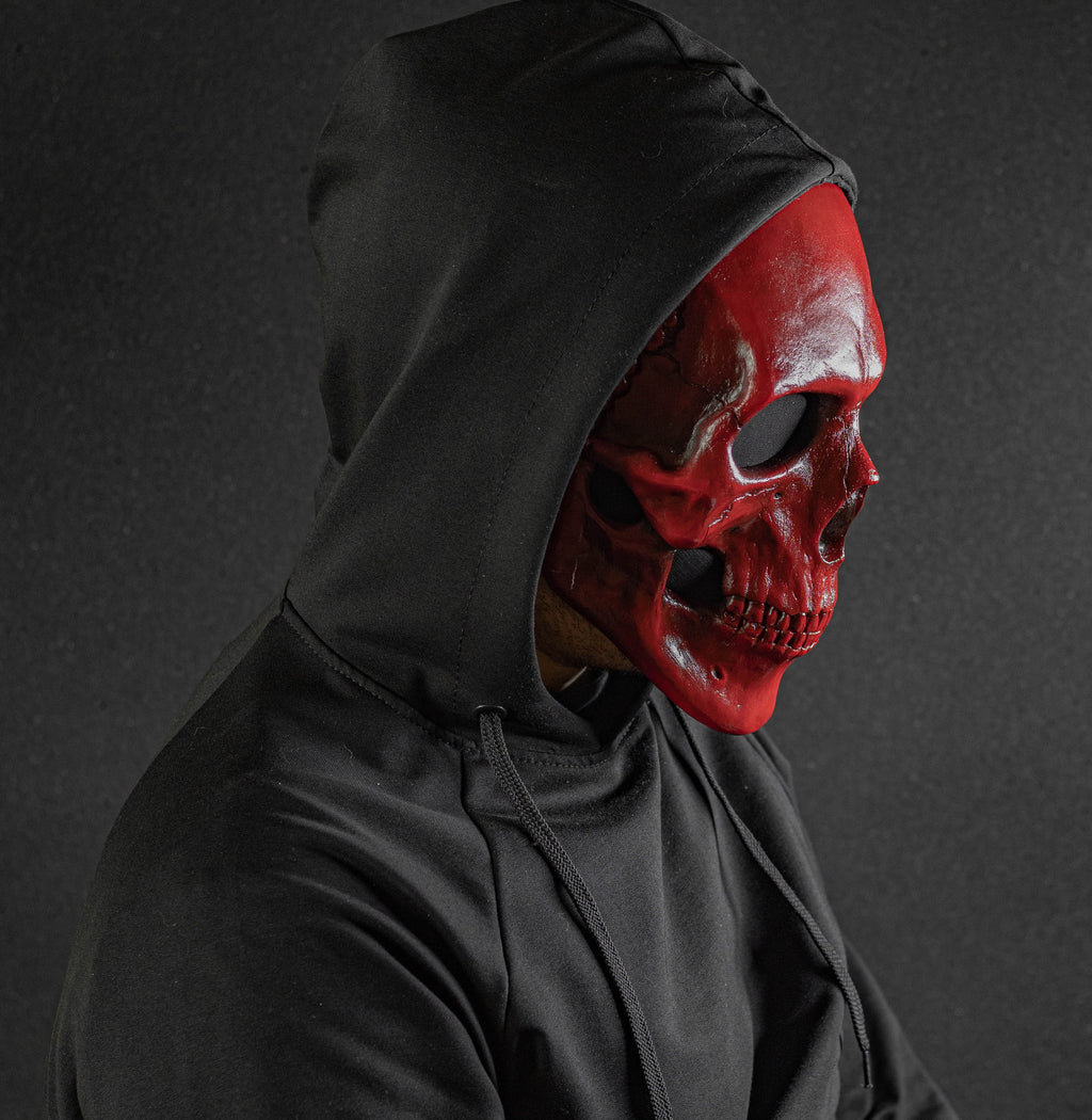 Handmade Skull Mask: Movable Jaw, Adjustable Fit