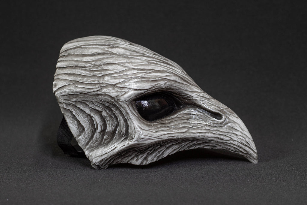 Plague Bird mask halfmask white bone shape