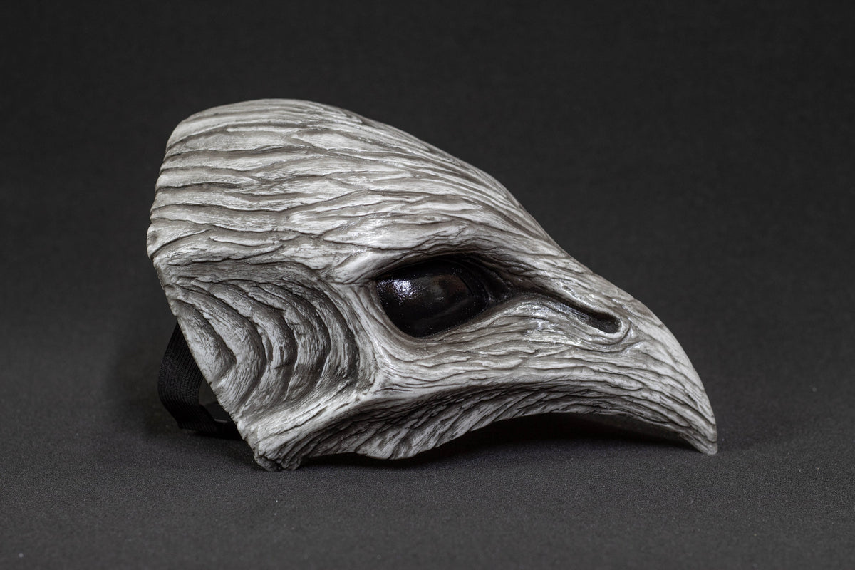 Plague Bird mask halfmask white bone shape