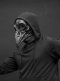 Plague Doctor mask Bird skull with a movable jaw.
