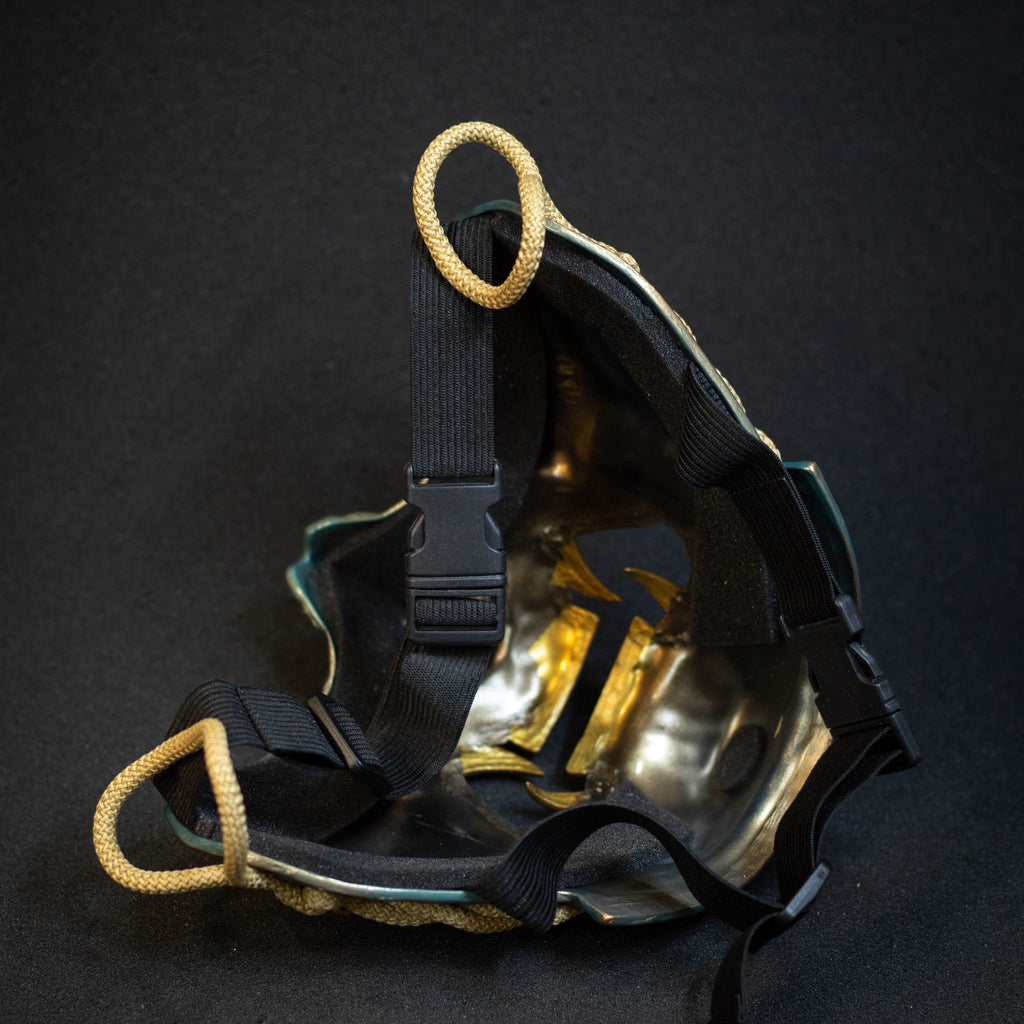 Ghost of Tsushima Samurai mask Bronze finish.