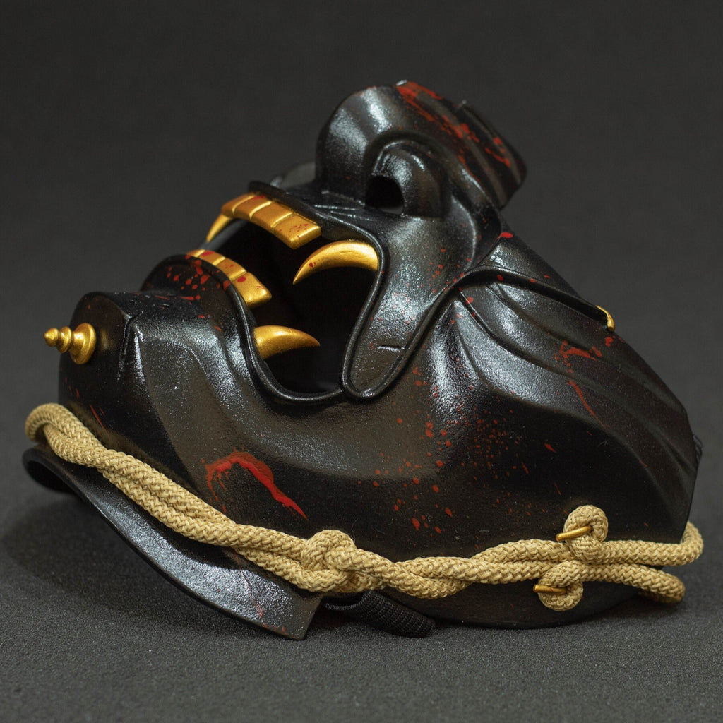 Ghost of Tsushima mask whith blood. Demon Menpo mask