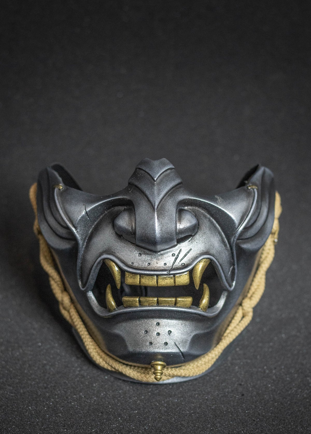 The ghost of Tsushima's mask  clean silver shape.