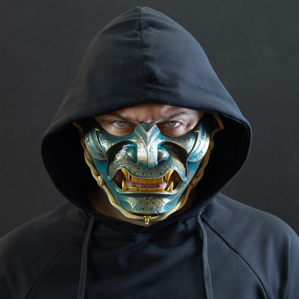 Ghost of Tsushima Samurai mask Bronze finish.
