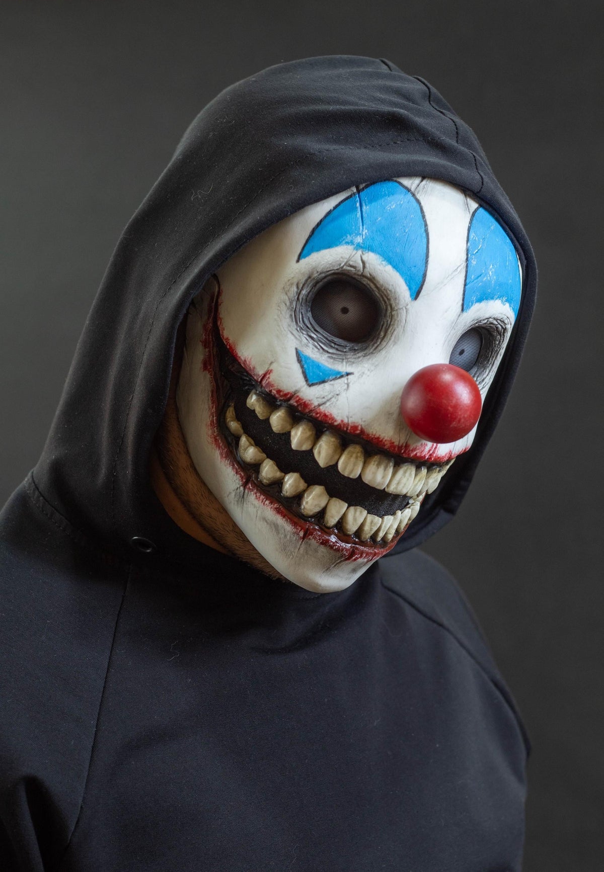 Smile clown mask with movable jaw for gift, Halloween, cosplay or party