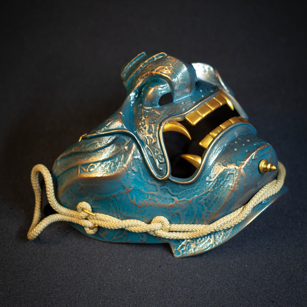 Ghost of Tsushima Samurai mask Bronze finish.