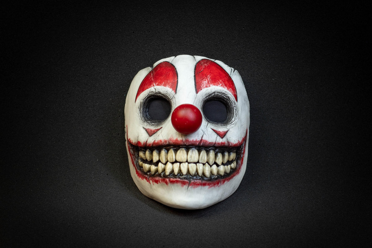 Red Сlown mask for gift, Halloween, cosplay or party