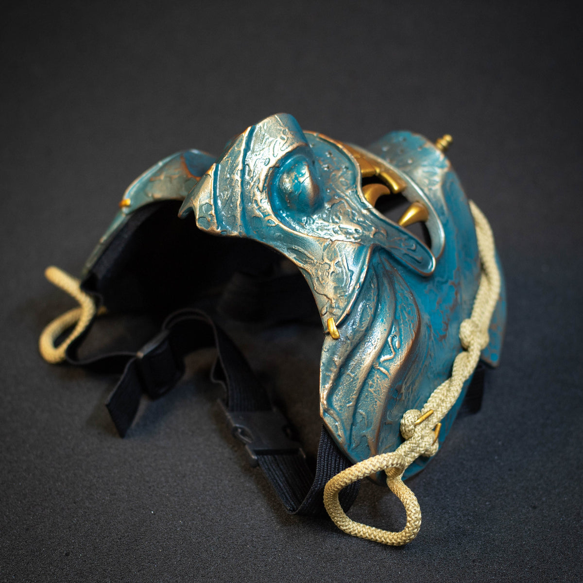 Ghost of Tsushima Samurai mask Bronze finish.