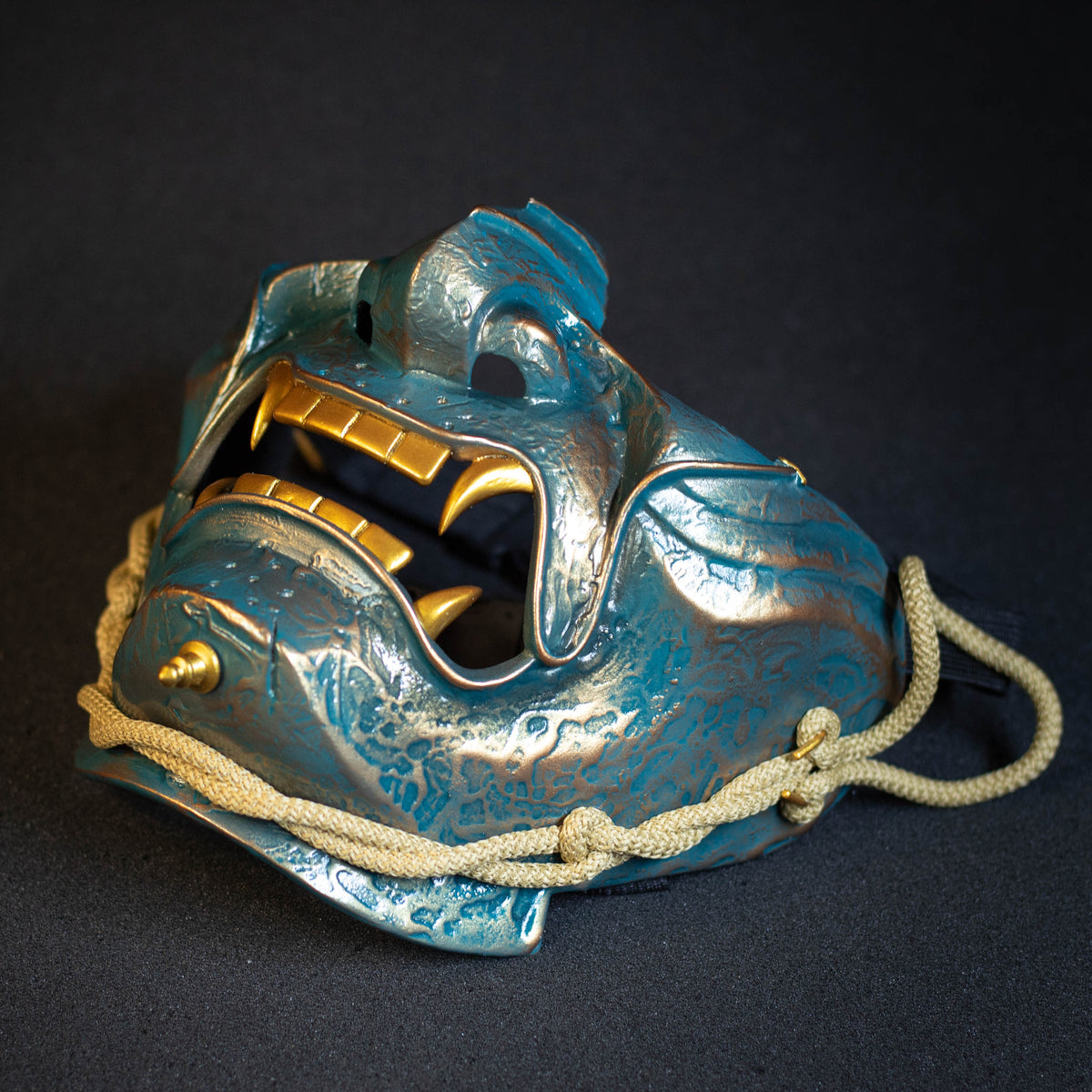 Ghost of Tsushima Samurai mask Bronze finish.